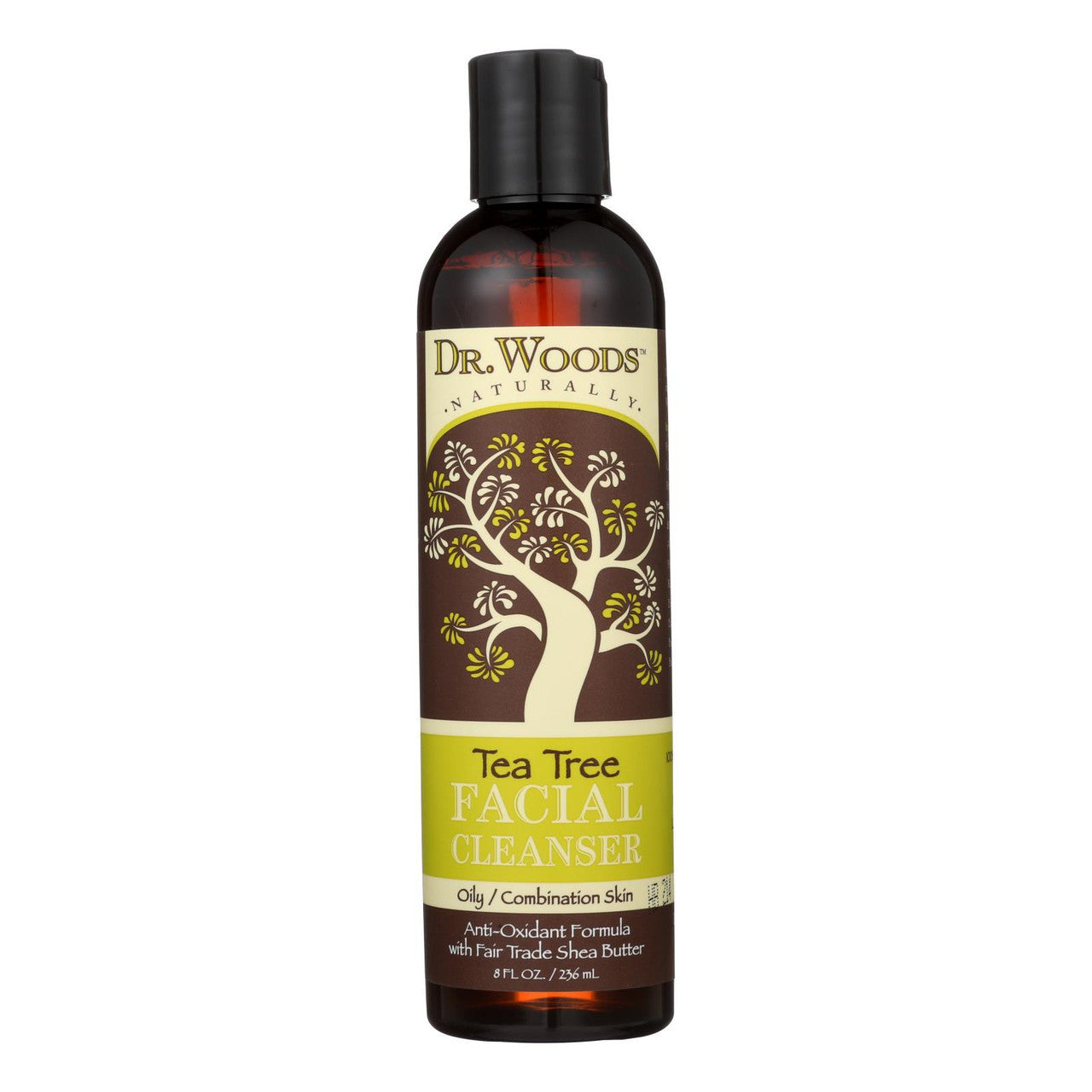 Dr.Woods Shea Vision Naturals Tea Tree Facial Cleanser, 8 Oz